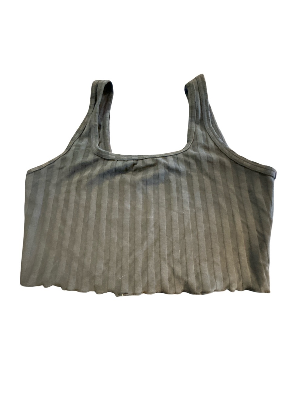 OFFLINE by Aerie OG Loungewear Original Ribbed Crop Athleisure Tank Top Black M